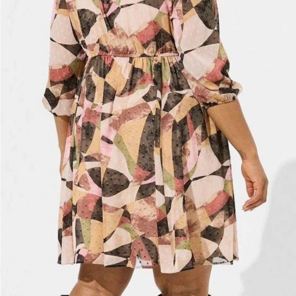 Torrid Multicolor Ruffle Trim Blouse - Picture 2 of 8